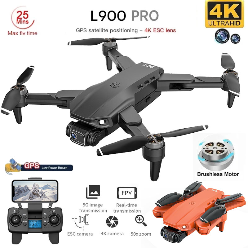 Drone Camera Night Vision - L900 Pro GPS Drone 4K Professionelle