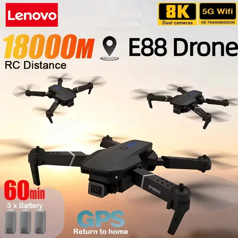 Drone Camera Wide Angle - Lenovo Neue E88 Pro WIFI FPV