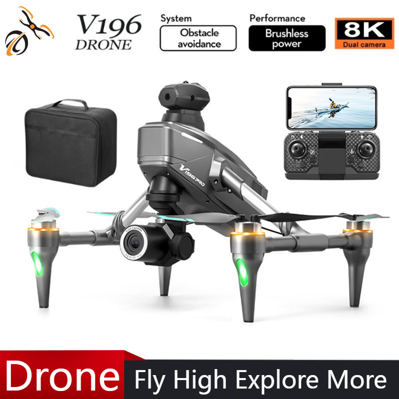 Drone Camera With Gimbal - 2025 V196 Automatische Hindernisvermeidung Drohne 8K