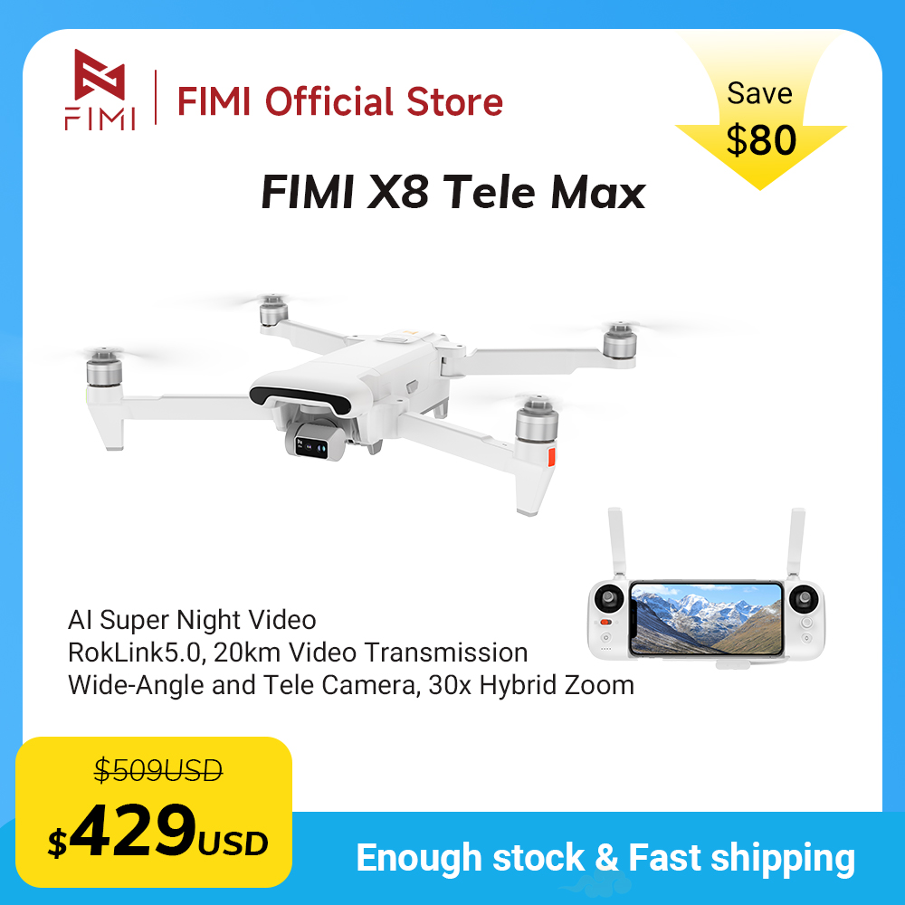 FIMI X8 Tele Max Drohne 1/2-Zo – Drone Camera Wide Angle Bewertung und Preis
